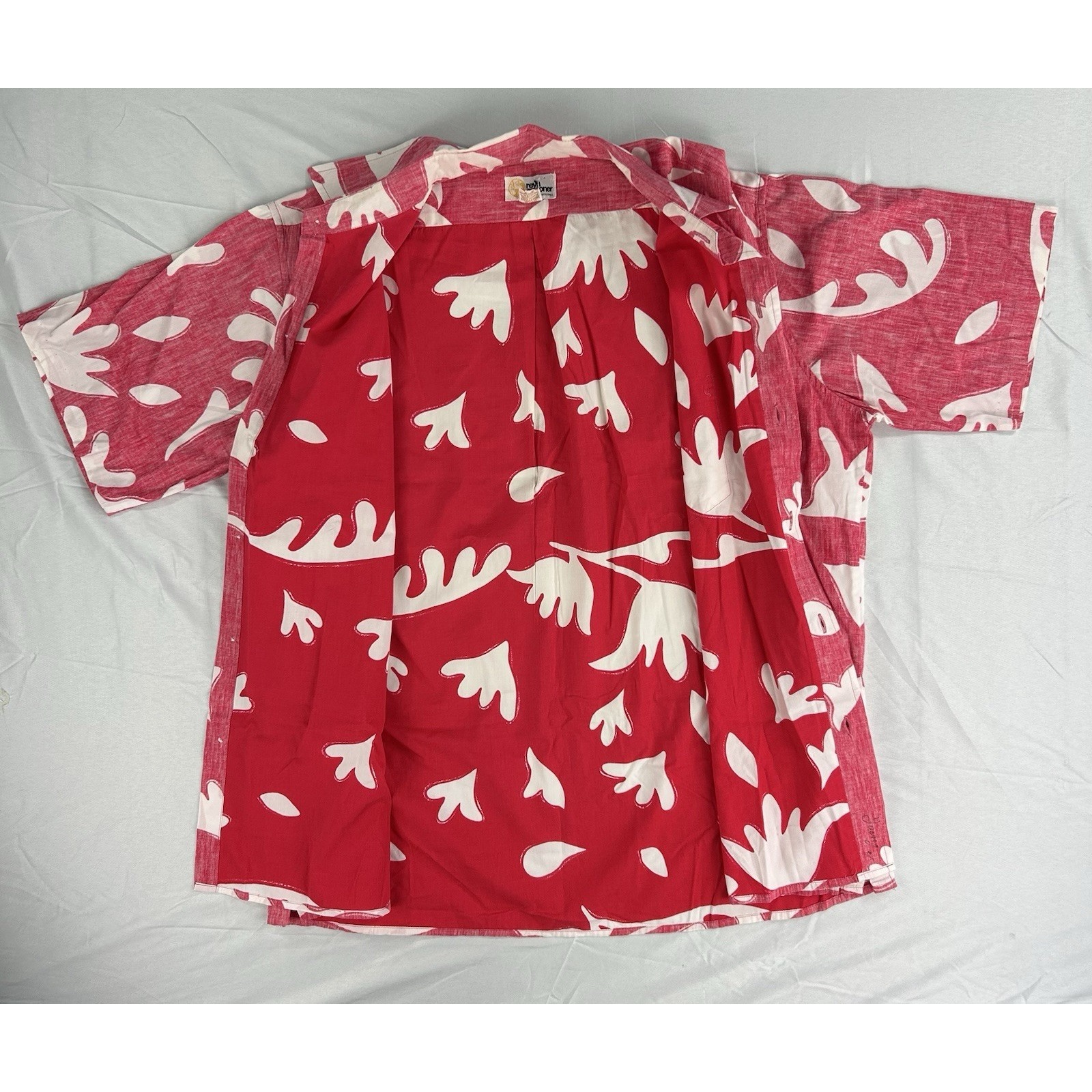 Vtg Reyn Spooner Reverse Print Mens L Aloha Button Shirt